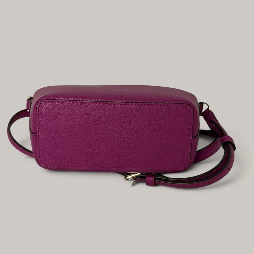 Kate Spade Elsie Crossbody Bag Baja Rose Pink Pebbled Leather Flap Close NWT